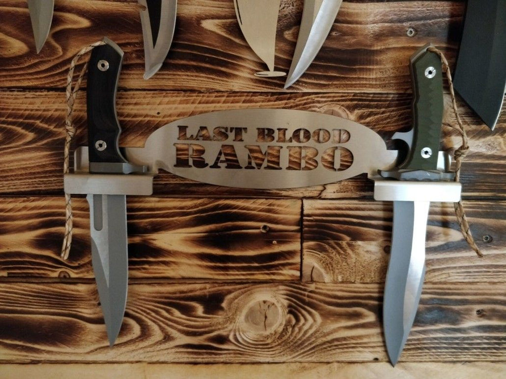 Rambo 5 Messer Filmmesser Oliv/Grün Bowiemesser Lederscheide
