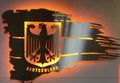 Deutschlandfahne mit Adler,Edelstahl LED Beleuchtet