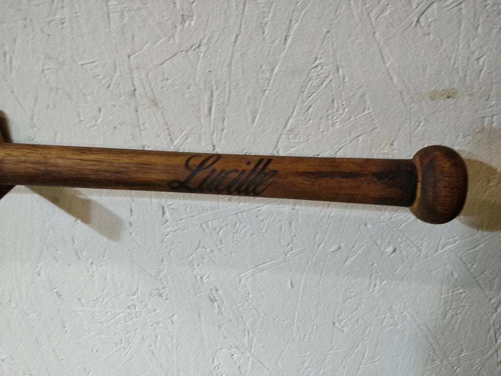 Lucille Negan's Bat Replica T.W.D. + Wandhalter, Negan LARP Deko